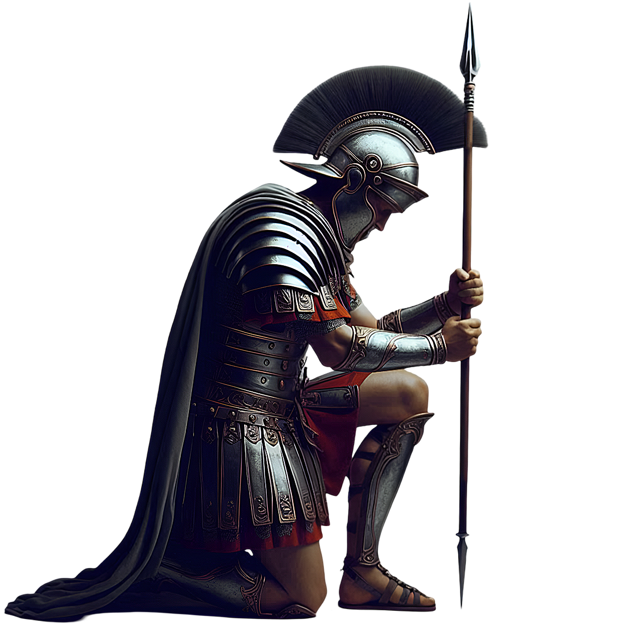 Warrior in prayer standing firm in spiritual battle, symbolizing that Satan knows your name