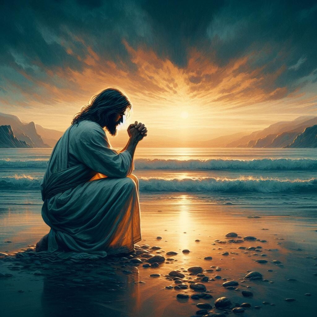 A disciple learning from Jesus, symbolizing being fully trained in faith