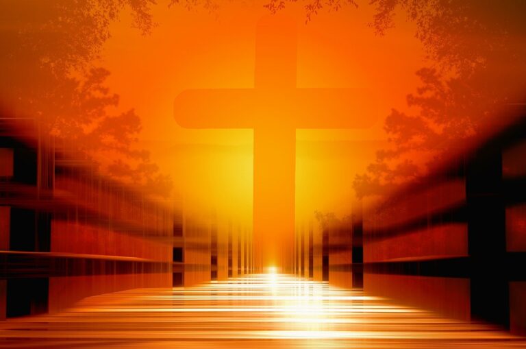 Symbolic image of light shining on a cross, representing God's indescribable gift of salvation