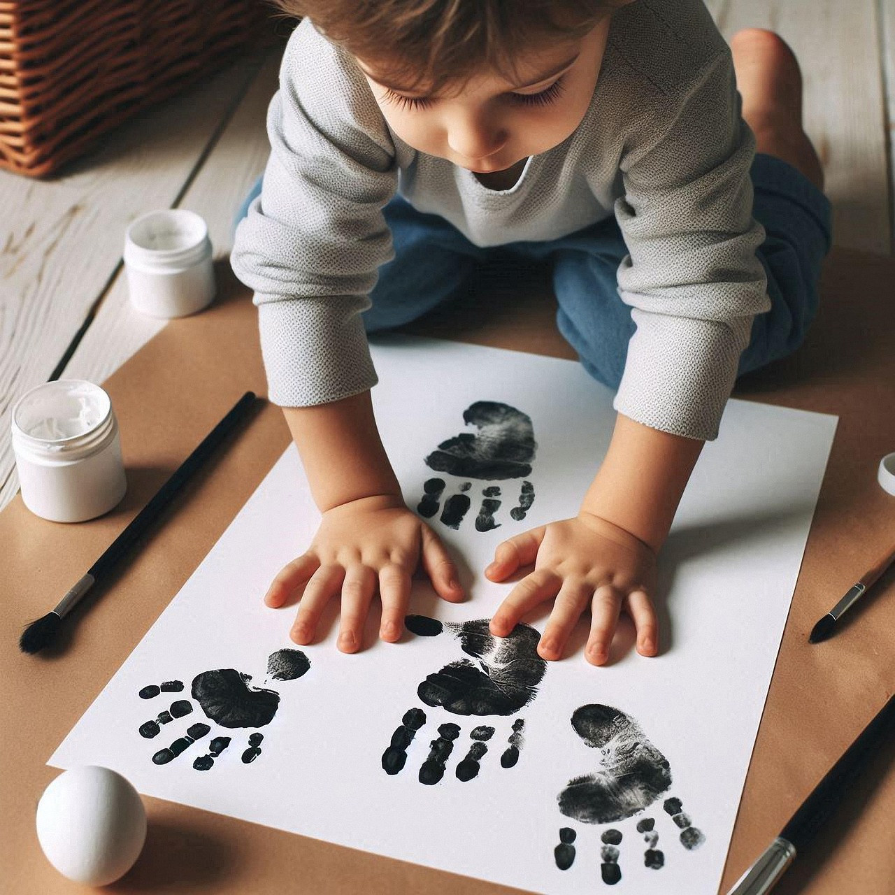 Child’s handprint in clay representing the indelible imprint of God’s love