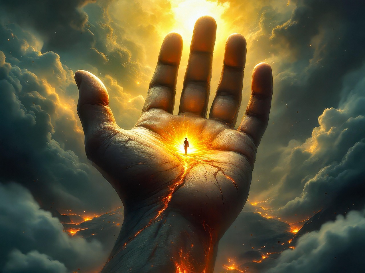 Trust in God’s guidance . Put your hand in His