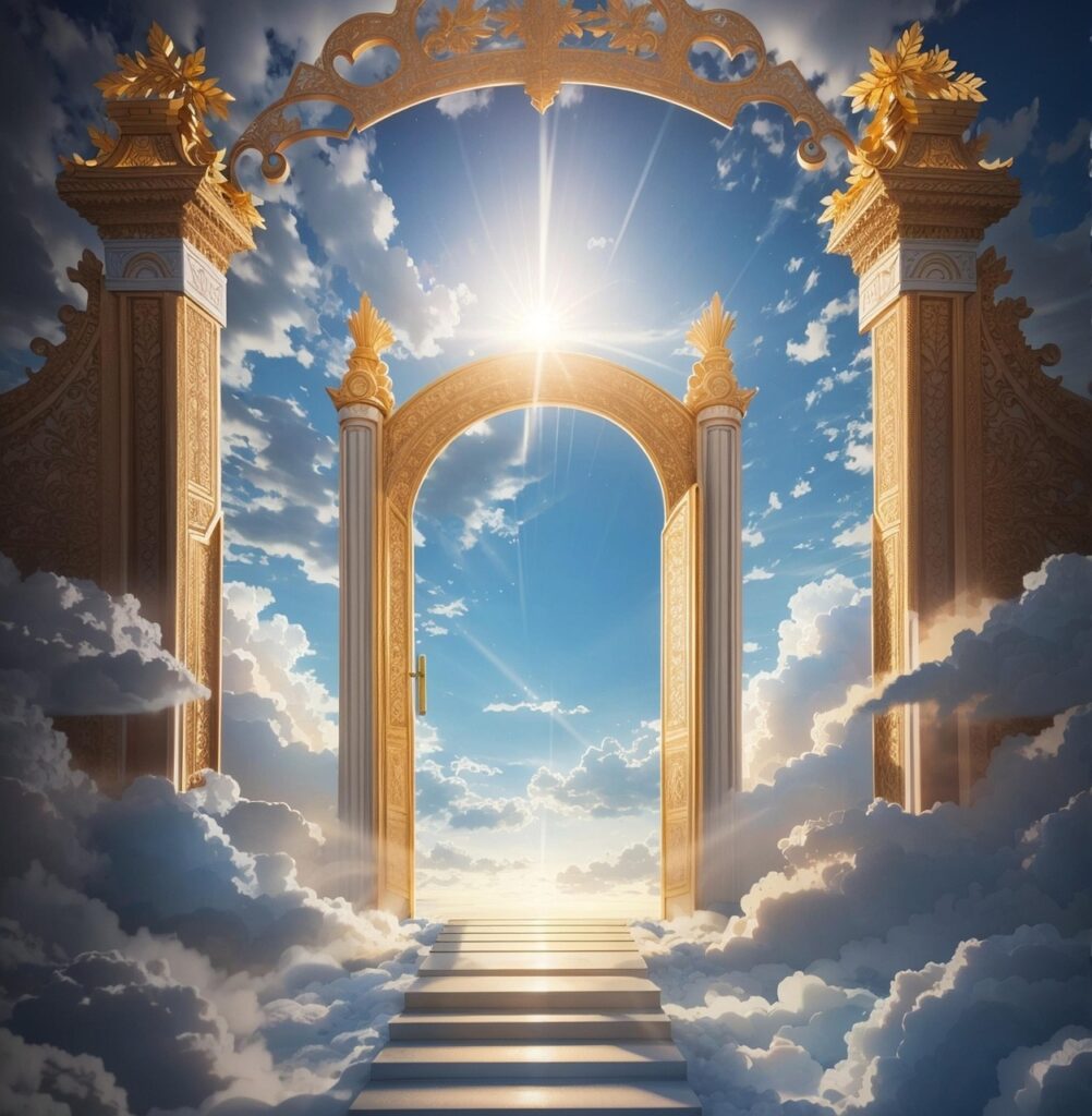 Jesus opens the door to heaven through grace