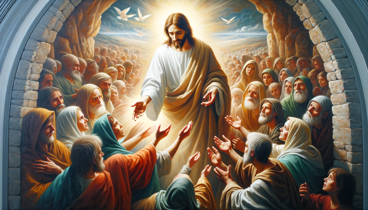 Jesus healing and performing miracles as the Miracle Worker