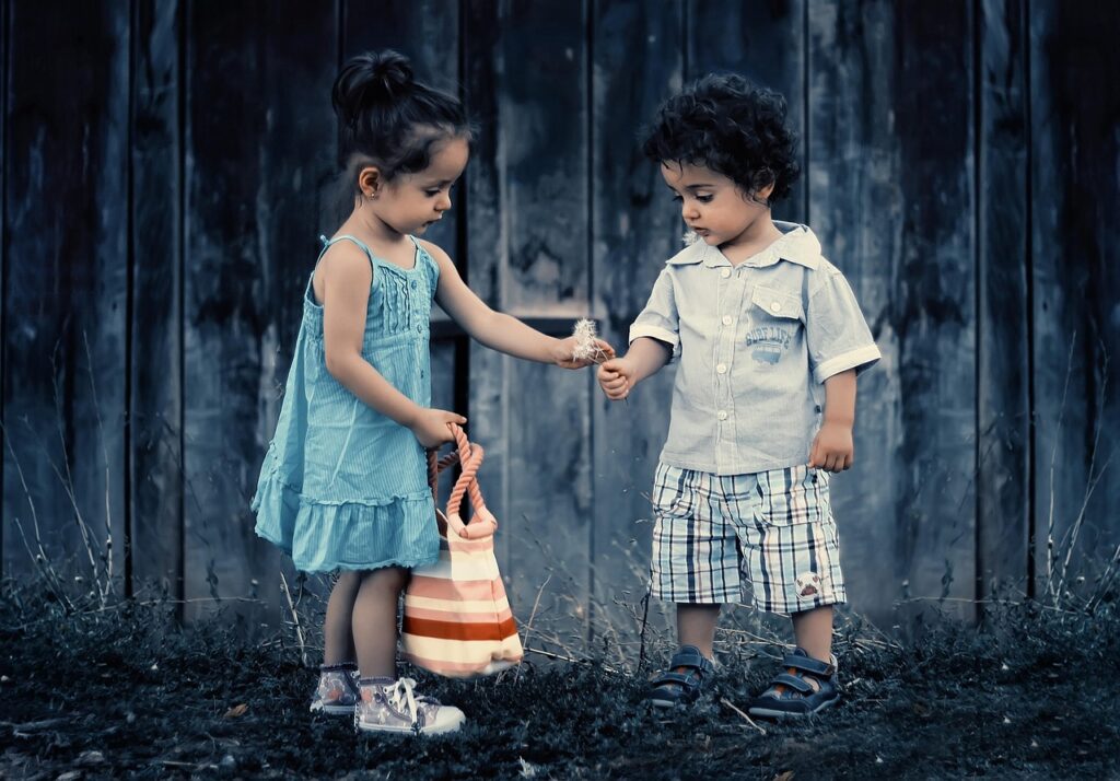 children of God standing in light of heaven