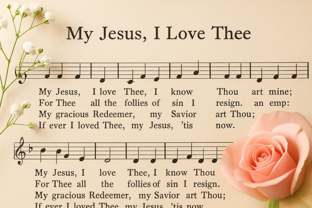 If ever I loved You Lord Jesus hymn sheet music