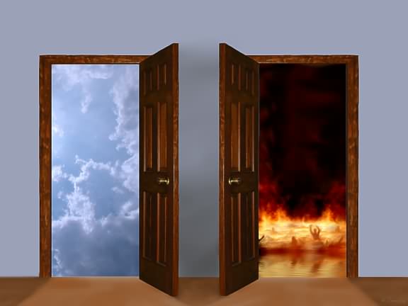 Eternal Home with heaven and hell contrast
