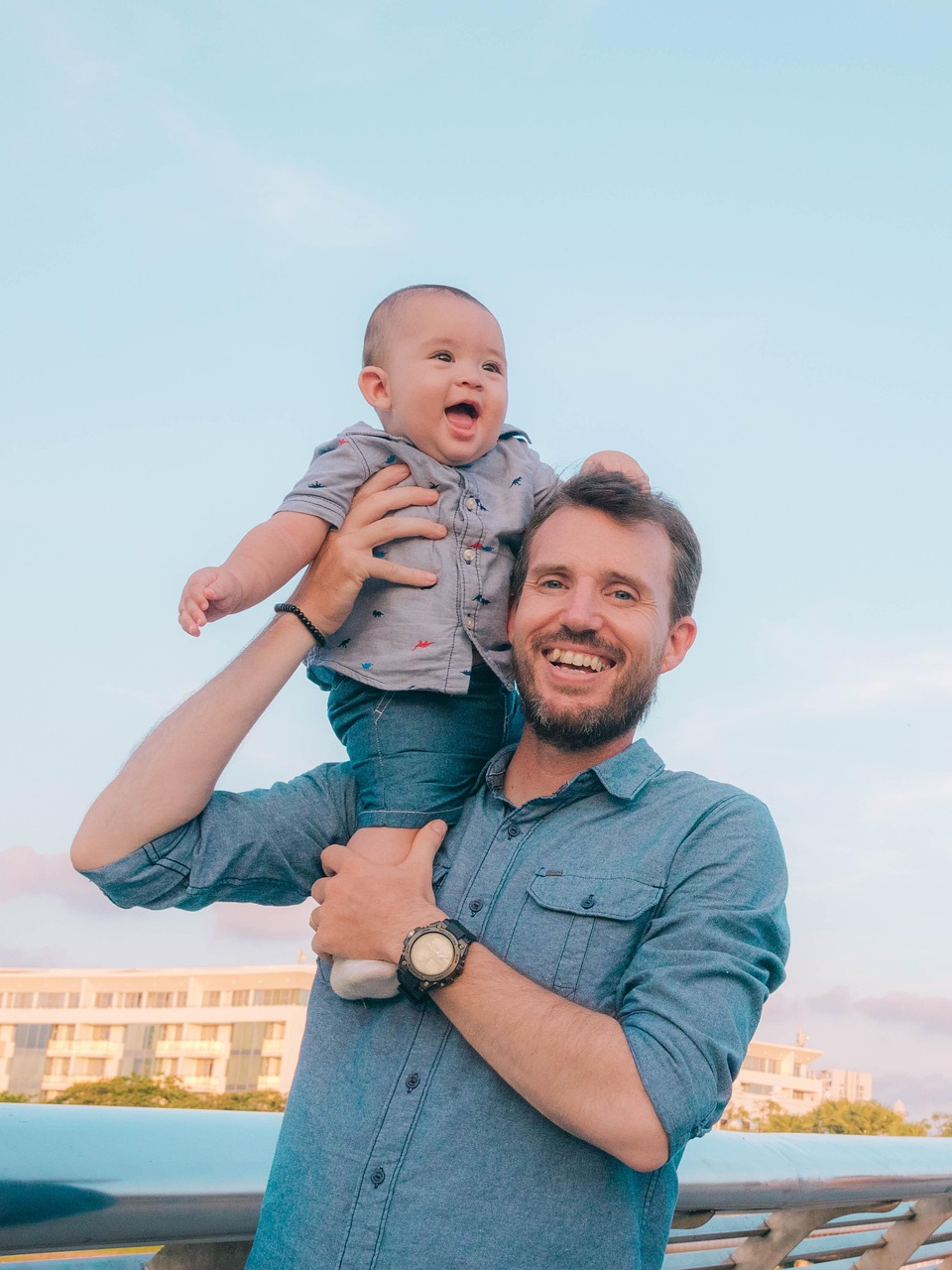 Cry Abba Father with Father holding small child