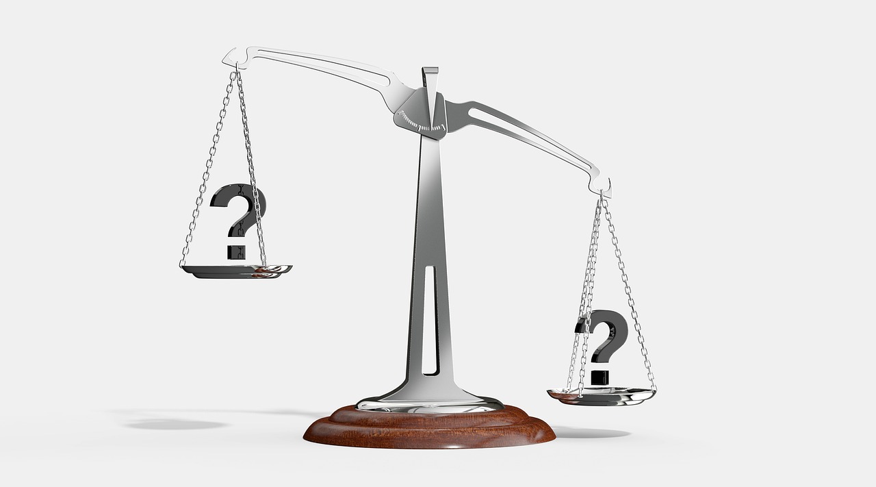 Bible and scales of value symbolizing priorities in Christ