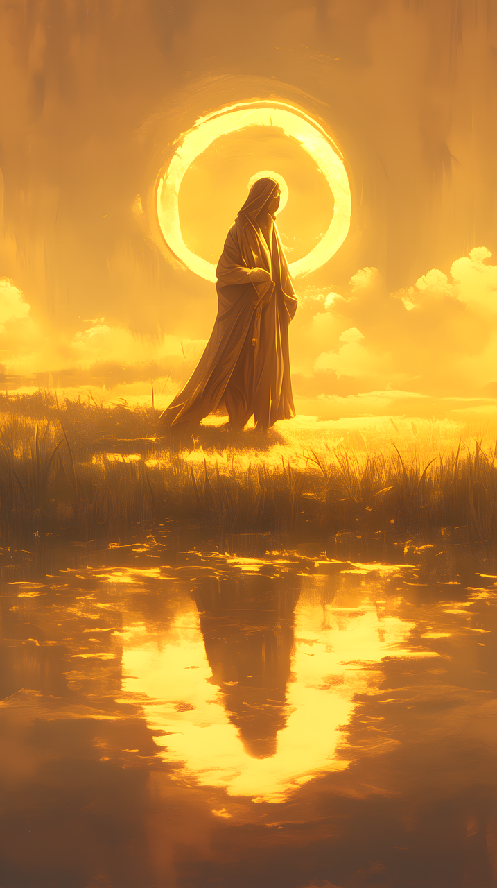 Light shining in darkness symbolizing Christ