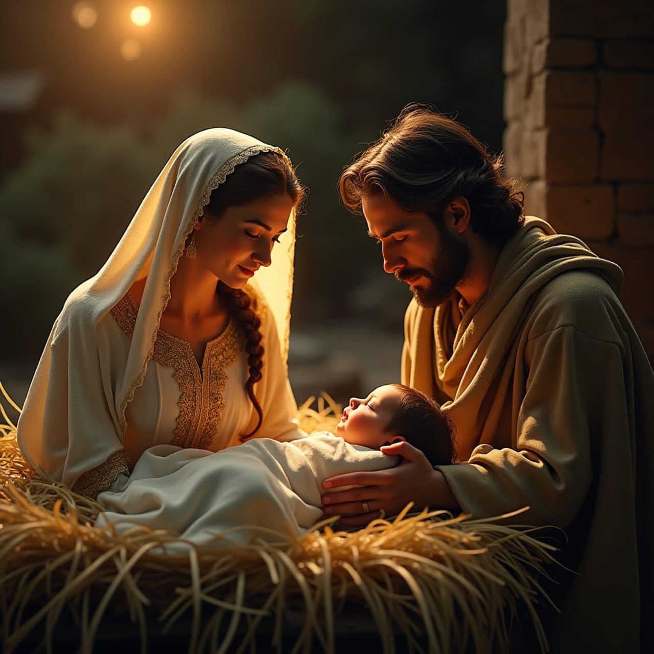 Joseph trusting God during the birth of Jesus