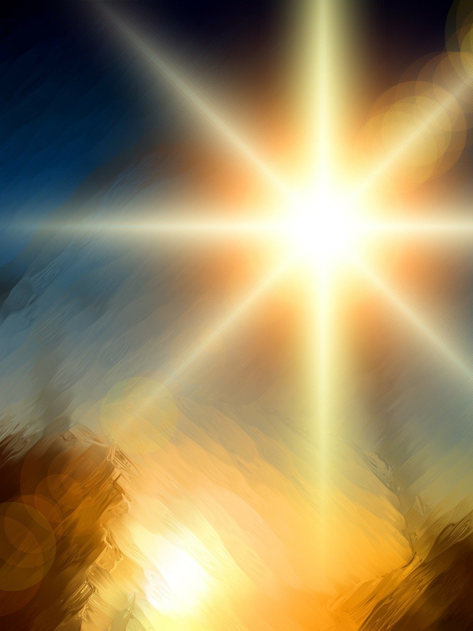 Advent light symbolizing Christ the eternal Word