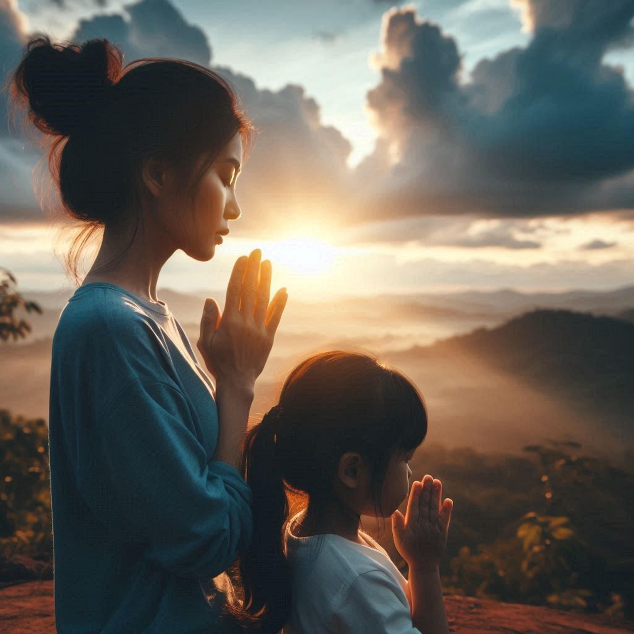Intercessory prayer lifting others before God