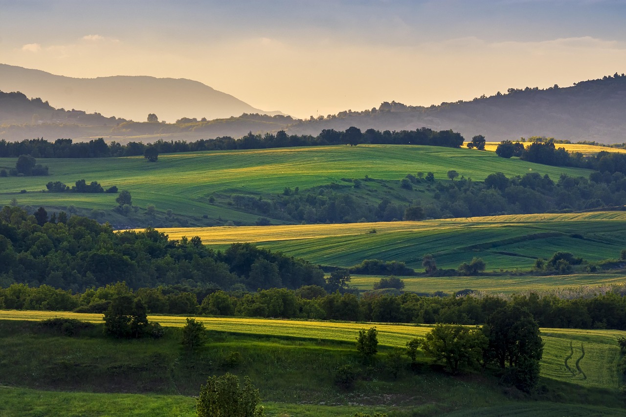 Peaceful valley reflecting the peace of Christ and eternal spiritual life