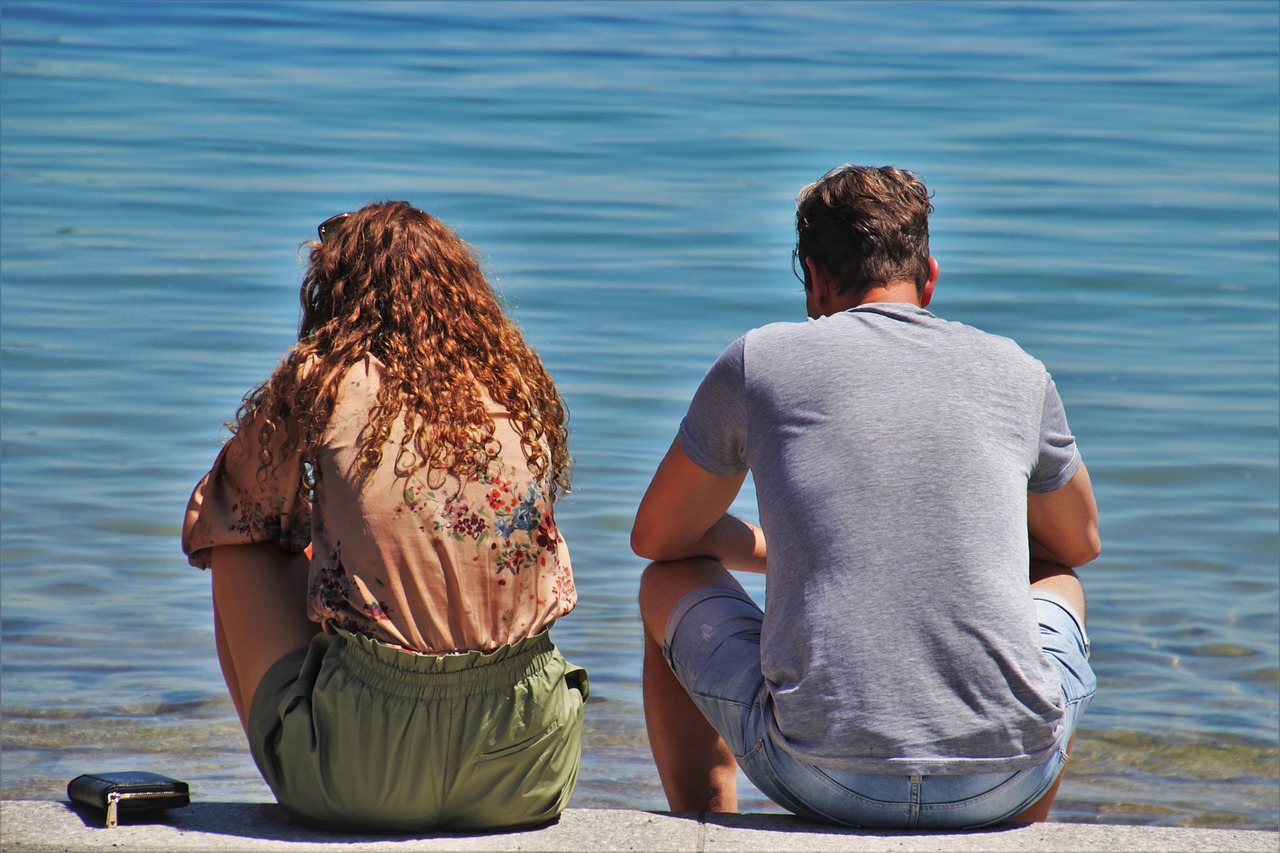 personsharing faith with friend in peaceful setting