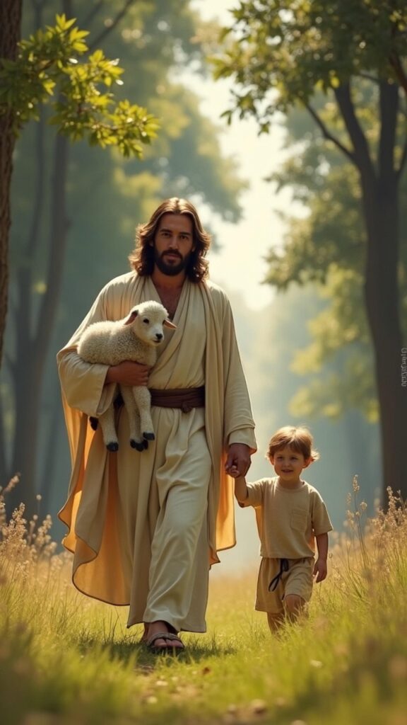 Identity as a child of God Child of God walking with Jesus