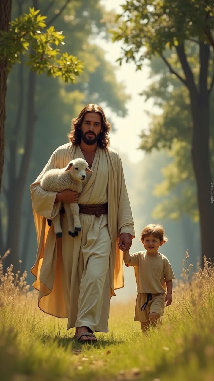 Identity as a child of God Child of God walking with Jesus