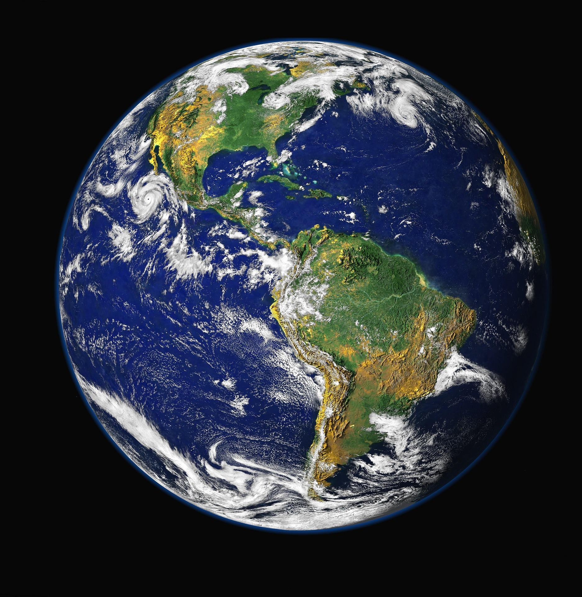 Stunning view of earth from space symbolizing God's glory revealed in creation, Romans 1:19-20