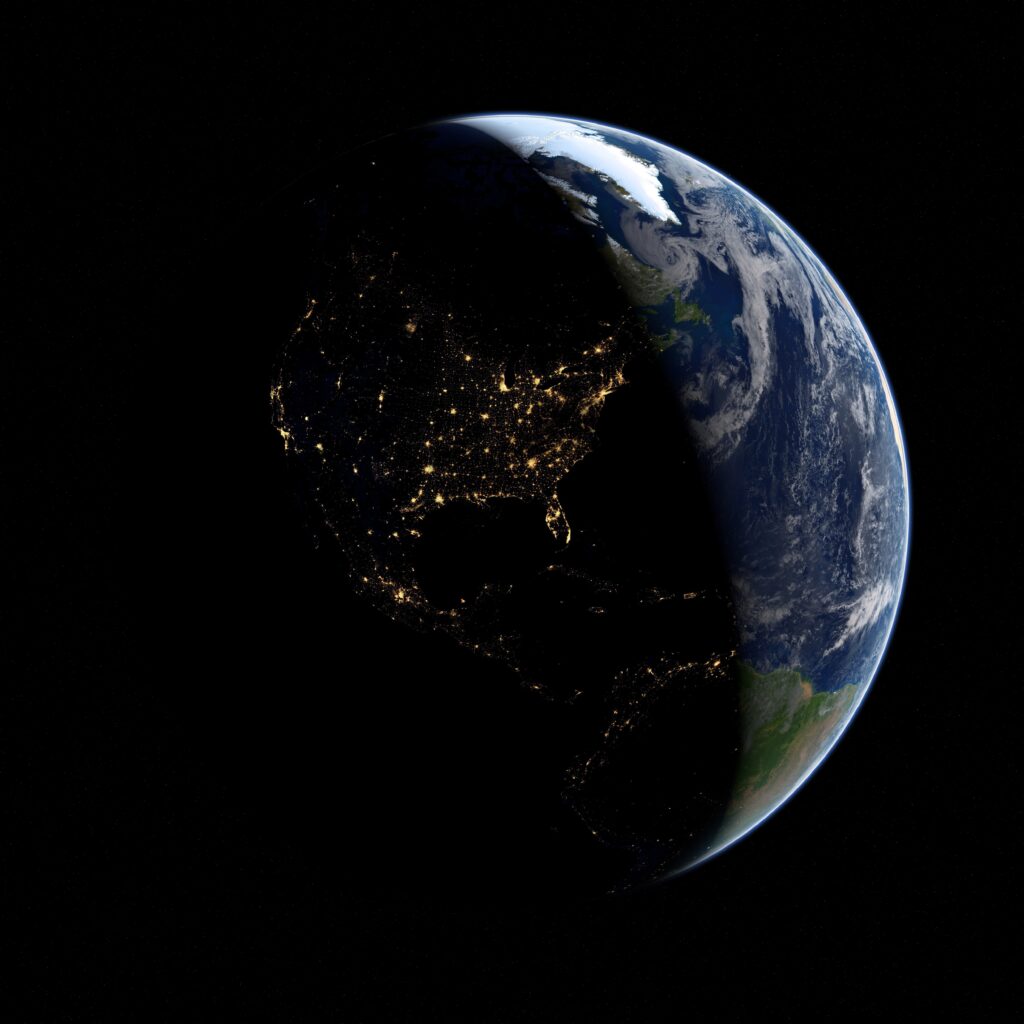 Sunrise over the earth symbolizing God’s creation and sovereignty