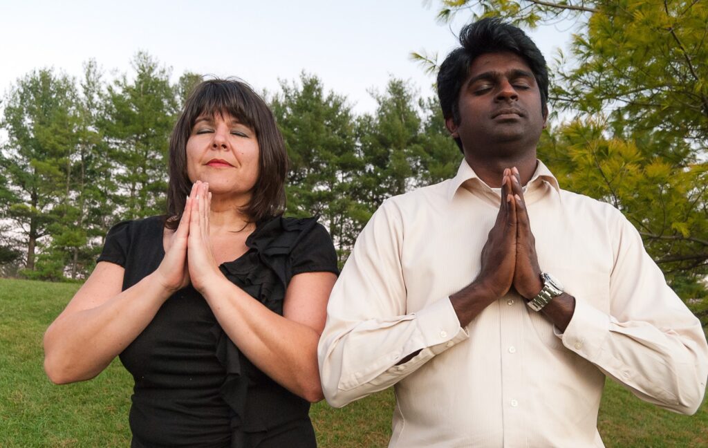 Man and Woman in Prayer symbolizing need to be in constant prayer