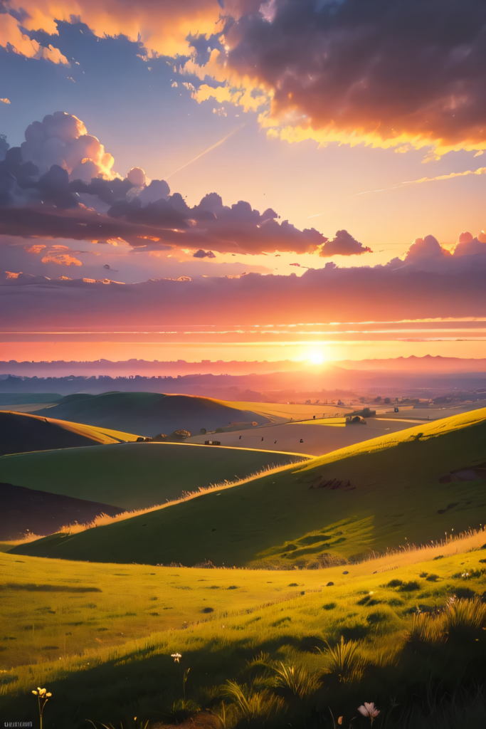 Sunrise over rolling Irish hills symbolizing spiritual vision and direction.