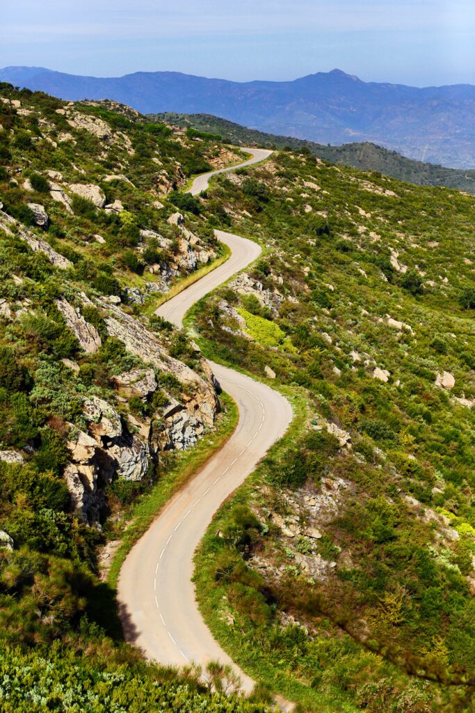 A lone path winding through a sunlit desert wilderness, a picture of being a voice in the wilderness who prepares the way of the Lord